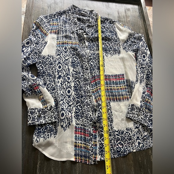 J CREWS PER SE silk blouse. Sz 12 - Picture 5 of 6